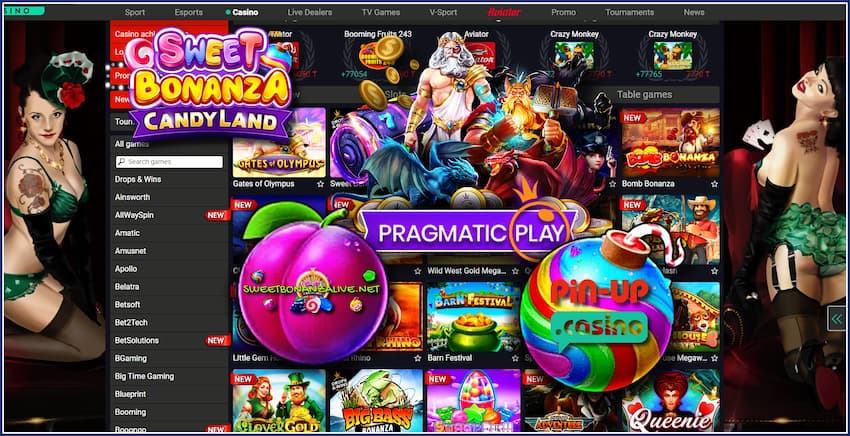 Play the slot Gems Bonanza from Pragmatic Play and Get the Bonus! Play slots and Sweet Bonanza Candyland game created by Pragmatic Play pictured.