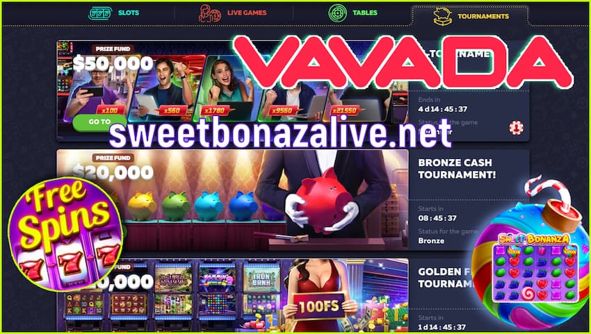 VAVADA casino review available at SweetBonanzaLive.net is in this image.