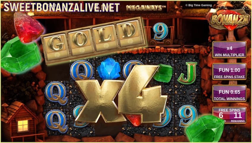 Read the Review of the Slot Bonanza Megaways and Get the Bonuses! 9 Bonanza megaways bonus buy feature in this image.