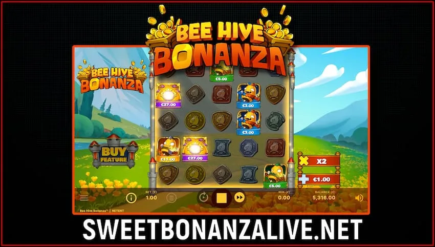Read Reviews of the Slots of the Bonanza Series and Get Bonuses! 3 Play the Bee Hive Bonanza Now and Win Big! in this image